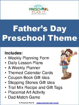 Preview of Preschool Father's Day Theme
