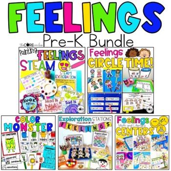 Preview of Preschool Feelings and Emotions Activities Bundle