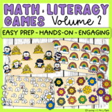Math and Literacy Centers Bundle - Preschool Kindergarten 