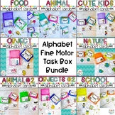 Preschool Fine Motor Skills Activities: Alphabet Task Boxes