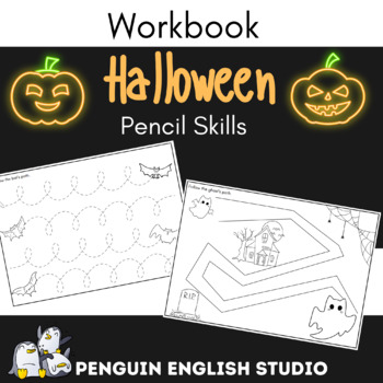 Preview of Preschool Fine Motor Skills/Pencil Skills and Pre-Writing Worksheets | Halloween