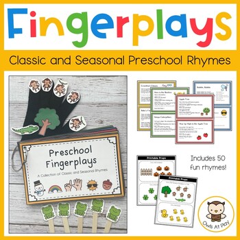 Preview of Preschool Fingerplays - Classic and Seasonal Circle Time Action Rhymes and Songs