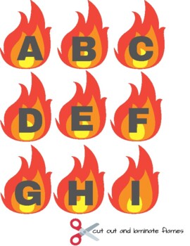 Preview of Preschool Fire Safety Alphabet