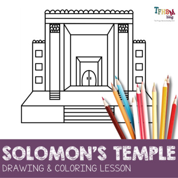 Preview of Directed Drawing Lesson: Solomon and the Temple