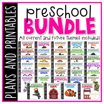 Preview of Preschool: Full Year Curriculum {Plans and Printables} BUNDLE