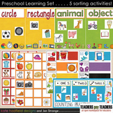 Preschool Games and Activities - colors, counting, shapes,