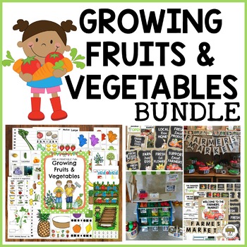 Preview of Preschool Gardening Activities Bundle! Centers + Dramatic Play