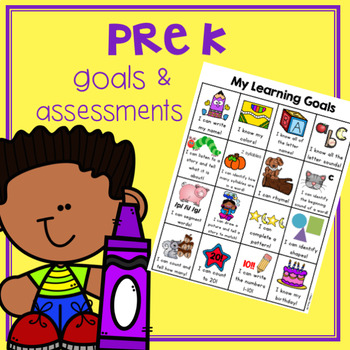 Preview of PreK Goals Sheet and asssessments
