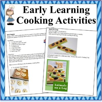 Preview of Early Learning Cooking Activities