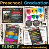 Preschool Graduation Bundle, Editable Diploma, Ceremony Pr