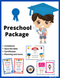 Preschool Graduation Ceremony Package: Certificates, Invit