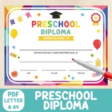 Preschool Graduation Certificate, Preschool Graduate Diplo