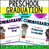Pre K Graduation Certificate Template, PreK Preschool Grad