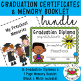 Preschool Graduation Certificates & Memory Booklet BUNDLE