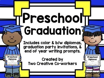 EDITABLE Preschool Graduation Diploma / Certificate / Invitation ...