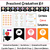 Preschool Graduation Kit: Hot Air Balloon Themed Editable 