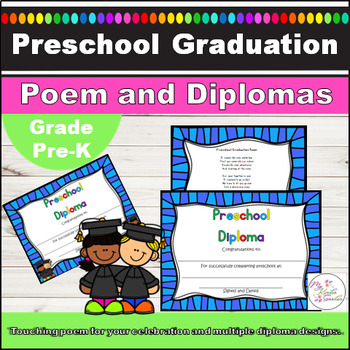 Preschool Graduation Poem For End of Year by My Kinder Garden | TpT
