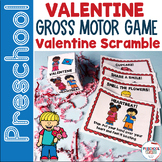 Preschool Gross Motor Game - VALENTINE SCRAMBLE