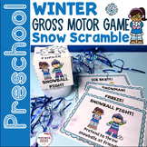 Preschool Gross Motor Game - WINTER SNOW SCRAMBLE