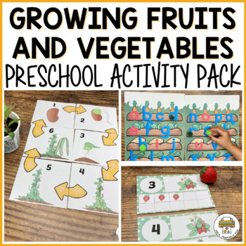 Preview of Preschool Growing Fruits and Vegetables Activities