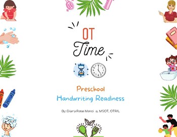 Preview of Preschool Handwriting Readiness Ages 3-6 DRM OT