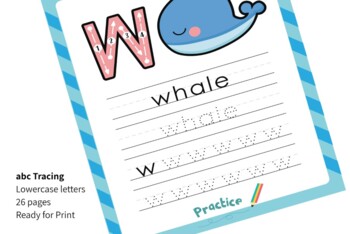 Preview of Preschool Handwriting Worksheets/Alphabet Writing Practice/ABC Letter Tracing