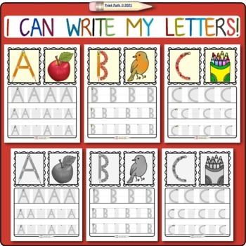 Preview of Preschool Handwriting: Supported Writing of CAPITAL Letters