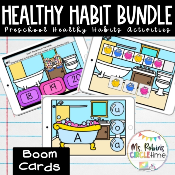 Preview of Preschool Healthy Habits Activities - Boom Cards