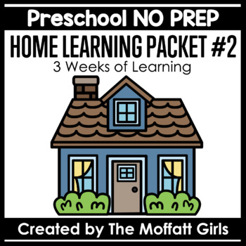 Preview of Preschool Home Learning Packet #2 NO PREP (Distance Learning)