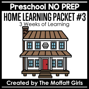 Preview of Preschool Home Learning Packet #3 NO PREP (Distance Learning)