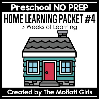 Preview of Preschool Home Learning Packet #4 NO PREP (Distance Learning)