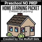 Preschool Home Learning Packet NO PREP Distance Learning