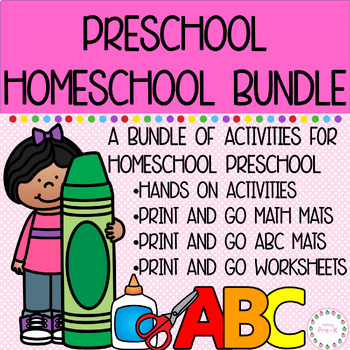 Preview of Preschool Homeschool Bundle
