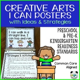 Preschool I Can Posters with Activity Ideas for Creative A