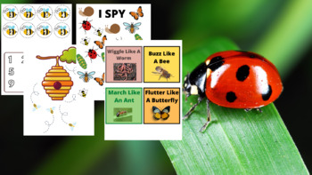 Preview of Preschool Insect Math, Fine & Gross Motor Activities