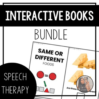 Preview of Preschool Interactive Books - Speech Therapy - Special Education -Self Contained