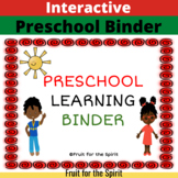 Preschool Interactive Learning Activity Binder
