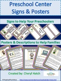 Preschool Interest Center Sign Labels AND Interest Center Posters