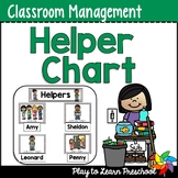 Preschool Job Helper Chart Classroom Management Tool PreK