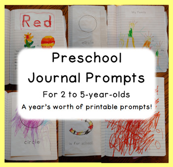 Preschool Journal Prompts by Gwen Jellerson | Teachers Pay Teachers