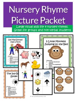 Preview of Preschool songs with Picture Symbols, Visuals aids for singing w/ toddlers!