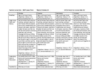 Preschool-K lesson plan week 6 by Stormzand's | TpT