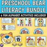 Preschool Kinder Bear Literacy Bundle - 6 Forest Camping A
