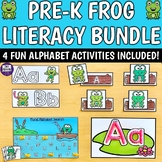 Preschool Kinder Frog Literacy Bundle - 4 Spring Pond Alph
