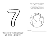 Preschool Kindergarten 7 Days of Creation Foldable Booklet