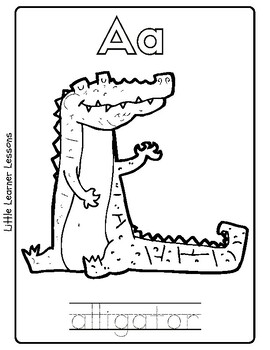 Preschool & Kindergarten Alphabet Coloring Book by Our ONEderful Life