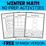 Winter Kindergarten Math Activities + FREE Spanish