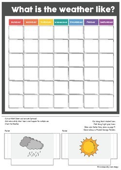 Daily Weather Chart  Weather chart, Daily weather, Preschool weather