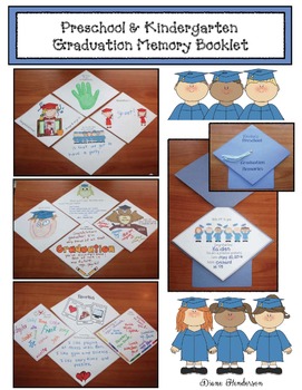 Preview of Preschool & Kindergarten Graduation Memory Book Craft
