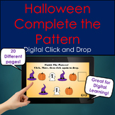 Preschool Kindergarten Halloween Pattern Worksheet No Prep